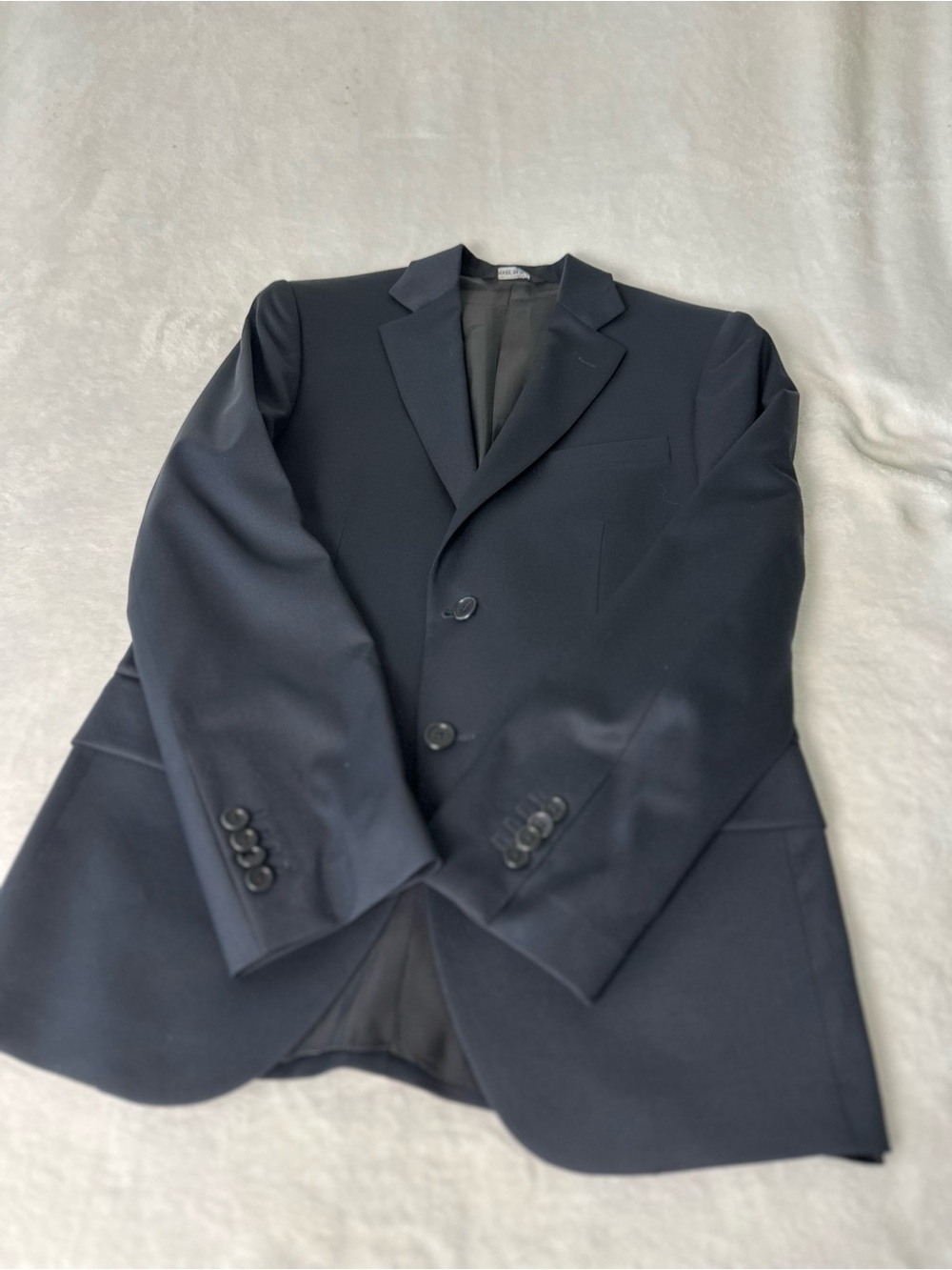 Maurizio Baldassari Zignone Wool Dark Navy Blue Men’s Blazer Size 46S - Picture 3 of 9